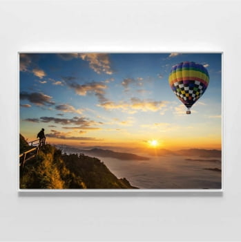 Quadro decorativos em canvas balão Pôr-do-sol
