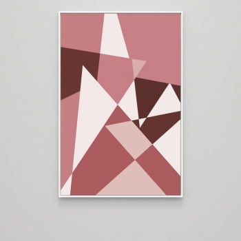 Quadros decorativos em canvas Abstrato Geométrico Triângulos