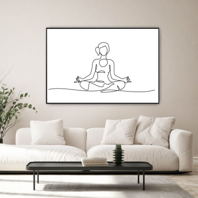 Quadro Decorativo em Canvas cantinho da yoga
