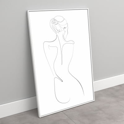 Quadro Decorativo arte minimalista feminina