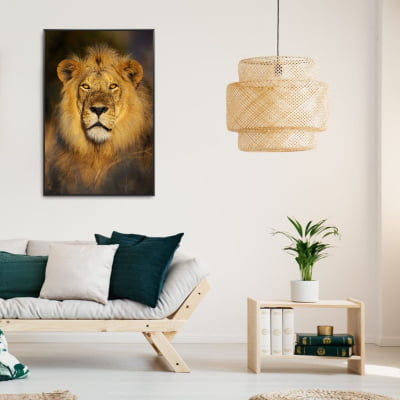 Quadro Leão Africano decorativo - Lion