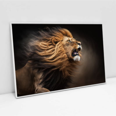 Quadro Leão roar of lion