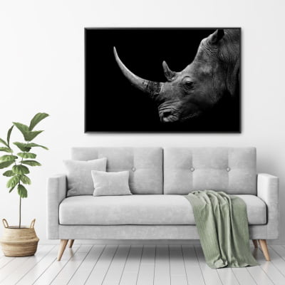Quadro decorativo Rinoceronte