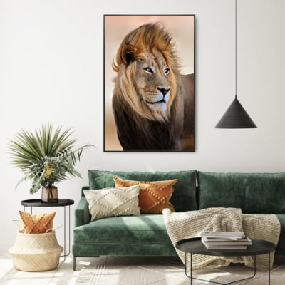 Quadro decorativo strong lion