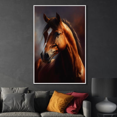 Quadro decorativo cavalo  Luxury Brown Horse