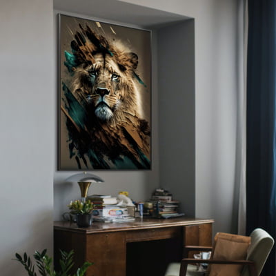  Leão decorativo 