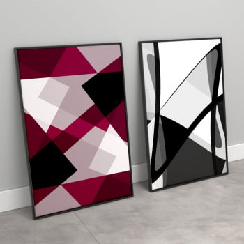 Quadros Decorativos em Canvas geométrico moderno