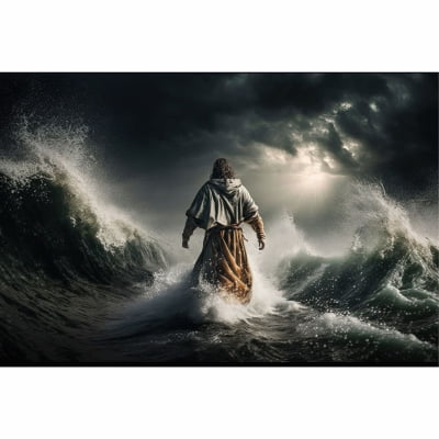Jesus  sobre águas