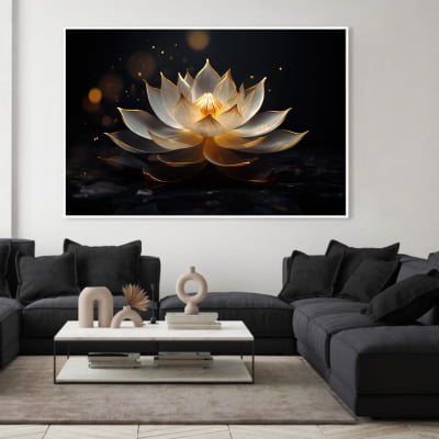 Quadro decor flor de lotus 