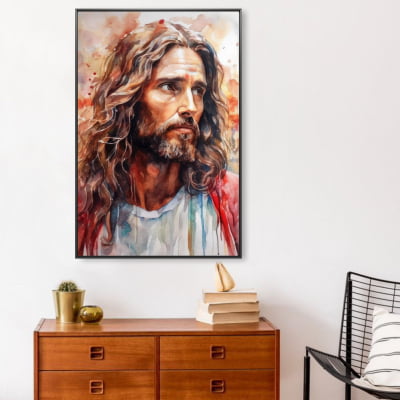 quadro decor olhar de Jesus