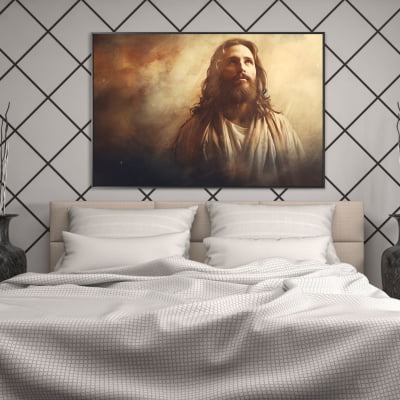 quadro decorativo decor olhar de Jesus 
