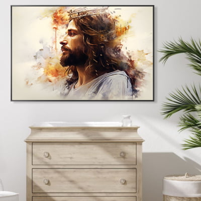 quadro decorativo Jesus  ho Pai, nas tuas mãos entrego o meu espírito!