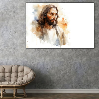 quadro decorativo Face de Jesus  