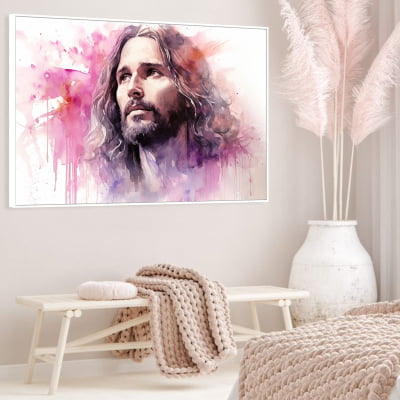 quadro decorativo Jesus  Eu sou a ressurreição e a vida