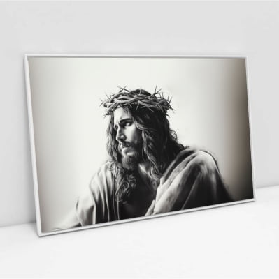 quadro decorativo Jesus em tela canvas