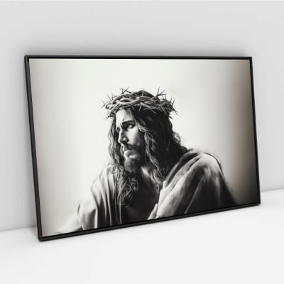 quadro decorativo Jesus em tela canvas
